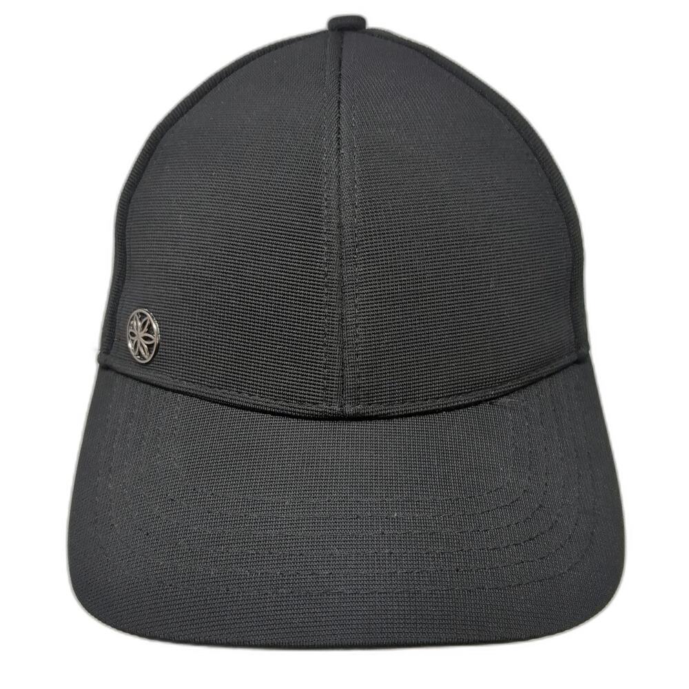 Gaiam Baseball Cap Black One Size Perforated Breathable Adjustable Slideback Hat